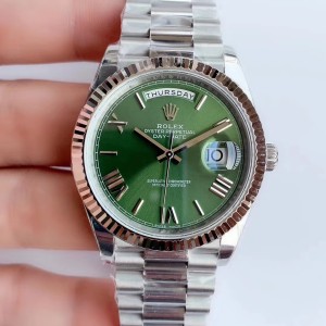 DayDate 40 228239 Noob 1:1 Best Edition 904L Green Dial Roman time scale on Bracelet A3255
