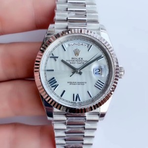 DayDate 40 228239 Noob 1:1 Best Edition 904L Ice blue texture dial Dial Roman time scale on Bracelet A3255