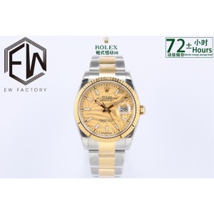 Datejust 36mm 126233 EWF 1:1 Best Edition Yellow gold  Dial on SS/YG Oyster Bracelet A3235