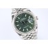 Datejust 126200 36mm EWF 1:1 Best Edition Green Dial on SS Jubilee Bracelet A3235