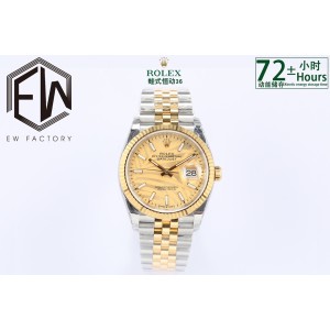 Datejust 126233 36mm EWF 1:1 Best Edition Yellow gold  Dial on SS/YG Jubilee Bracelet A3235