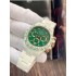 Daytona AET White Ceramic Case and Bracelet Green Dial  SA4130 V2