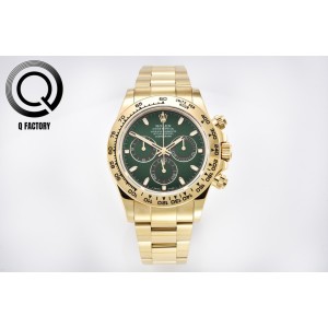 Daytona QF 116508 1:1 Best Edition Green Dial on YG Bracelet SA4130 V3
