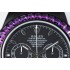 Daytona NOOB Blaken Purple Coloured Jewel Crested Bezel Black Dial Super clone A4130
