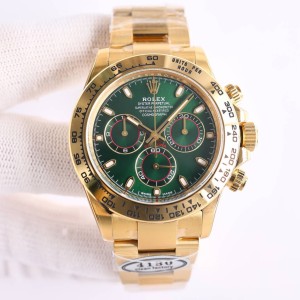 Daytona Clean 116508 1:1 Best Edition Green Dial on YG Bracelet SA4130 V2