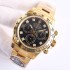 Daytona Clean 116508 1:1 Best Edition Black Diamonds Dial on YG Bracelet SA4130 V2