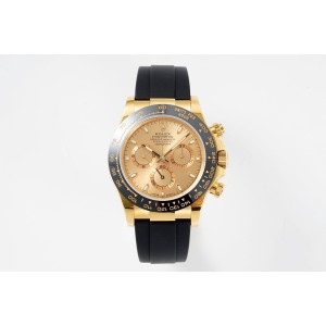 Daytona SF 116518 Best Edition 18K Yellow gold shell Yellow gold Dial on YG Black rubber strap A7750