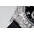 Daytona Full Diamonds JVSF 1:1 Best Edition 904L Steel Black Diamonds Dial on Oysterflex Strap A7750