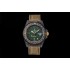 GMT Master II OMF Black Carbon Best Edition Green Dial on Yellow Nylon Strap SA3186 CHS