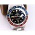Vintage GMT Master Blue/Red Bezel Black Dial Style on SS Bracelet A2836