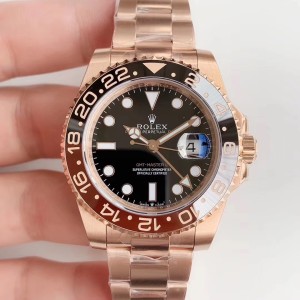 GMT-Master II 126715CHNR RG Plated GMF 1:1 Best Edition A3285 (Correct Hand Stack)