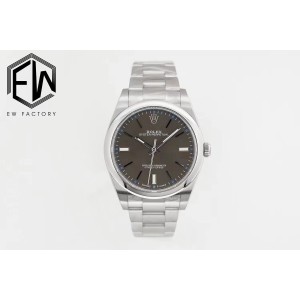 Oyster Perpetual EWF 114300 39mm 1:1 Best Edition Grey Dial on SS Bracelet A3132