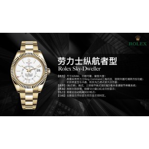 Skydweller Noob YG/YG Best Edition White Dial on YG/YG Bracelet A9001