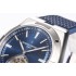 Traditionnelle BBR Tourbillon SS Best Edition Blue Dial on SS Blue Rubber strap