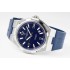 Overseas 47040 PPF Best Edition SS Maker Blue Dial on blue rubber strap 1226SC Movement