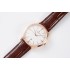 Patrimony Date AIF 85180 1:1 Best Edition RG White Dial on Brown Leather Strap A2450
