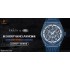 Defy Classic Blue PVD LF 1:1 Best V2 Edition Skeleton White Dial on Blue Rubber Strap A2892